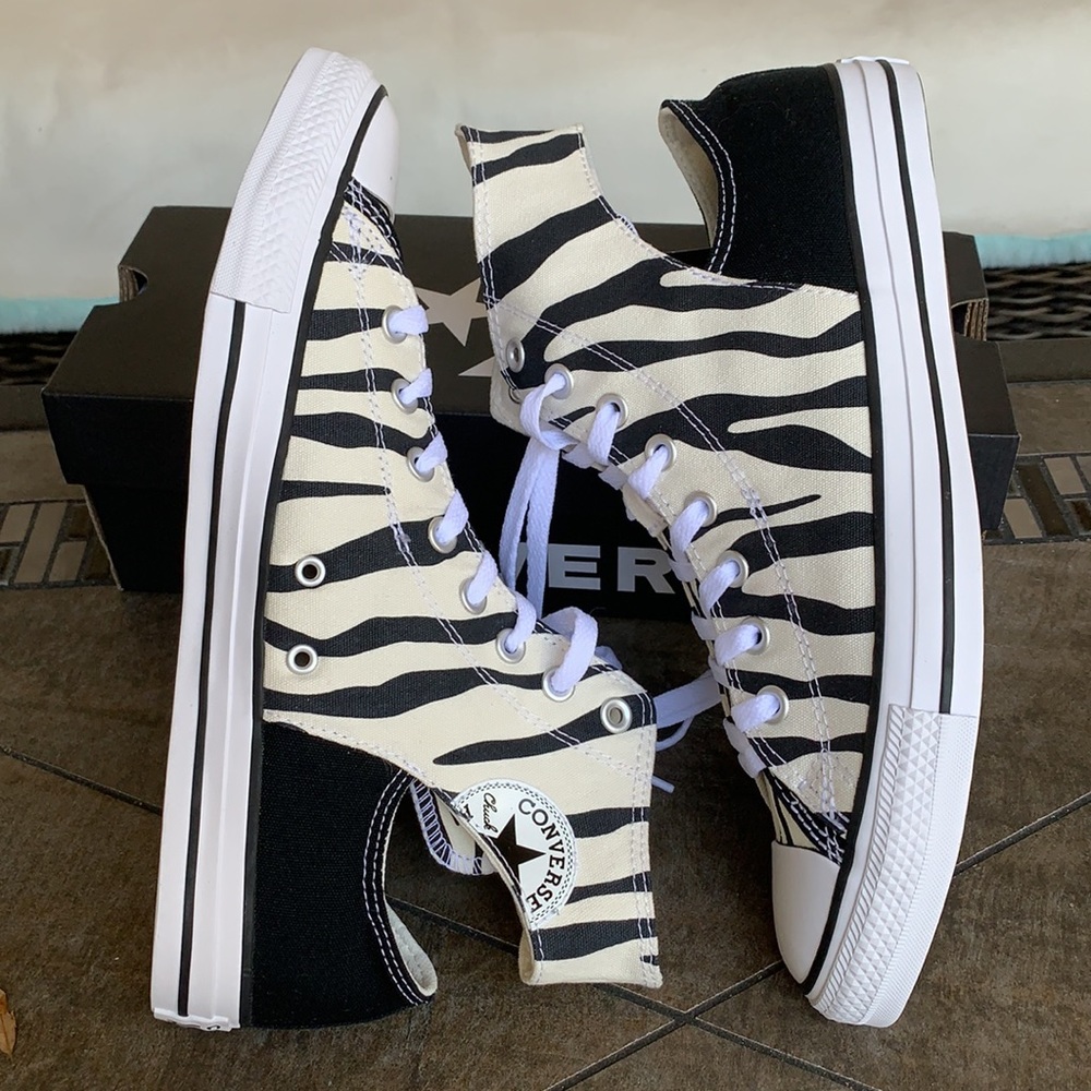 CONVERSE CTAS TWISTED UPPER HI EGRET/BLACK/BLACK M - Picture 6 of 13